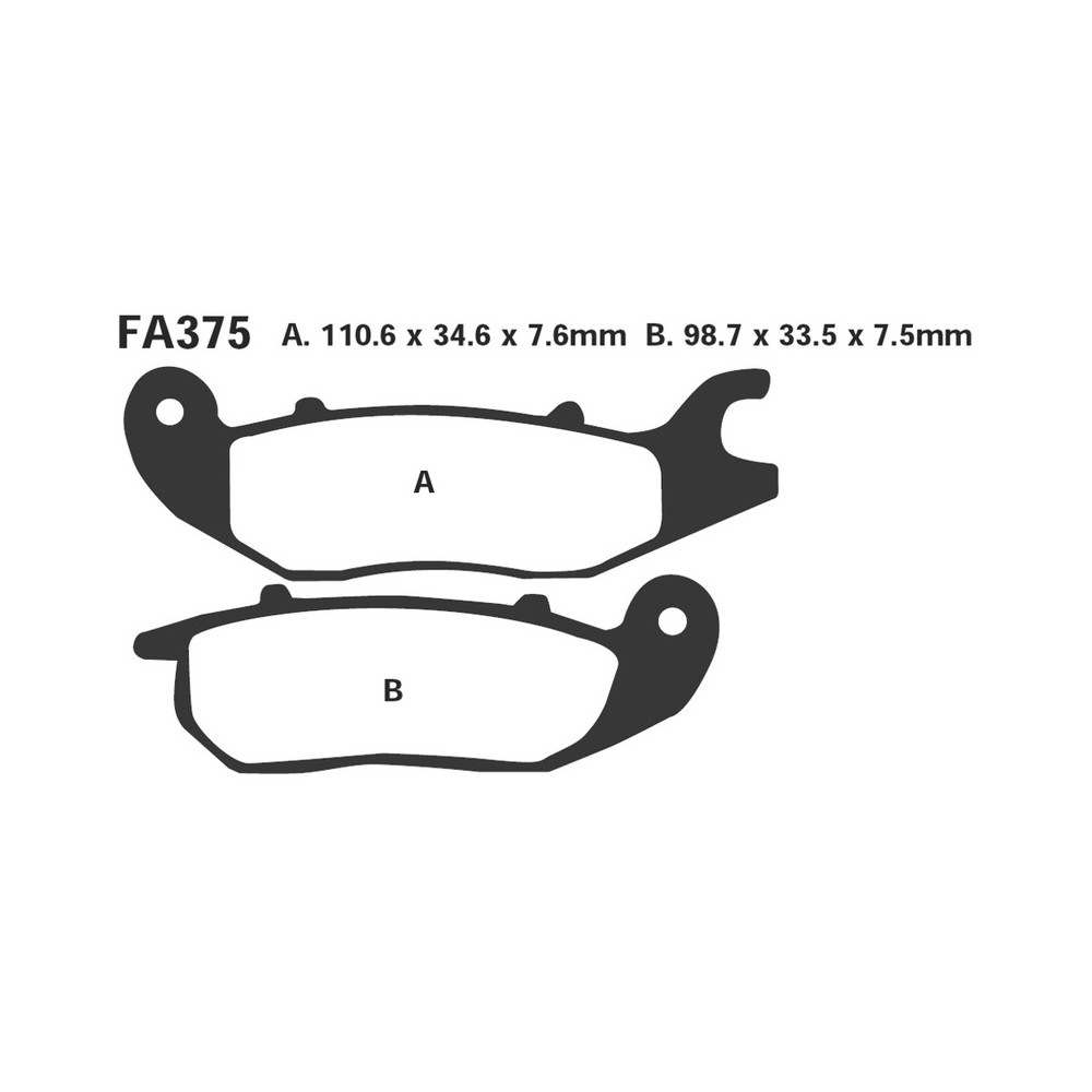 Brake Pads Sfa Honda ANF125 for HONDA CBR 125R 04-16 and other models Brakes EBC