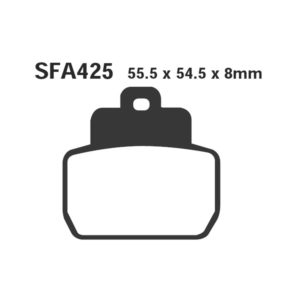 Pastiglie Sfa Beverly 500 06-Post.X8-X9 125250i.E. 05-07 per PIAGGIO X8 125150250 05-08 e altri modelli Frenos EBC
