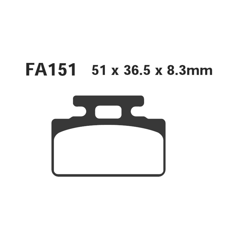 Pastiglie Sfac Sym CINDERELLA50100 99- per HONDA NH Lead 125 83-87 e altri modelli Pastiglie Freno EBC