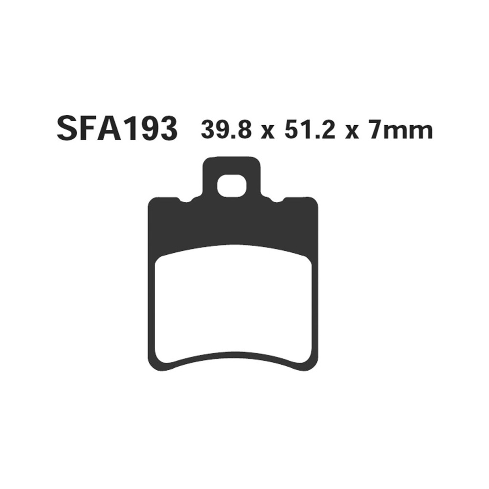 Pastiglie Sfac Aprilia-Piaggiombk-Yamaha per HONDA SH 50 00-03 e altri modelli Pastiglie Freno EBC