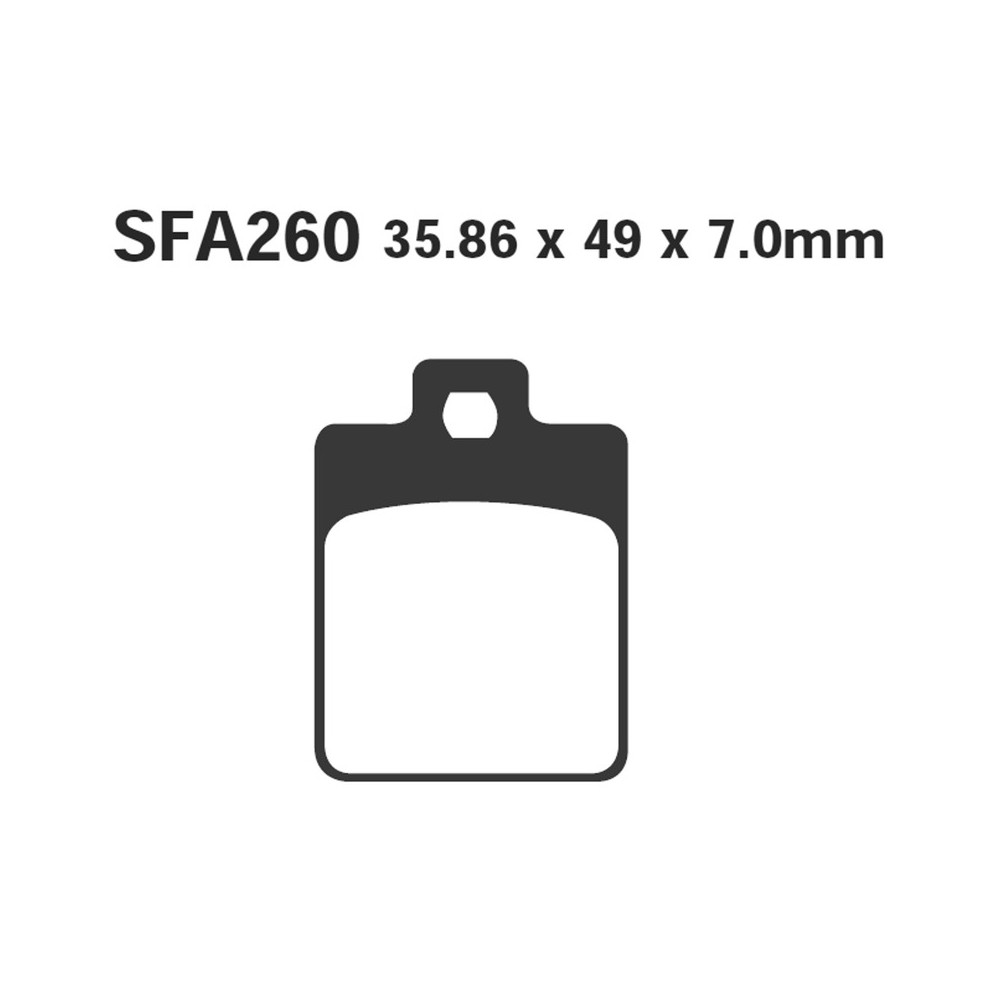 Pastiglie Sfac Zip RstSp Ant.Liberty 50125150200 98- per PIAGGIO Zip 50125 00-09 e altri modelli Pastiglie Freno EBC