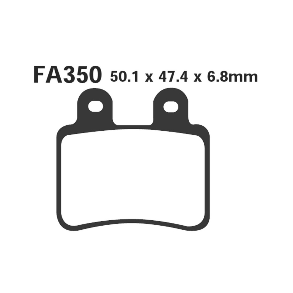 Brake Pads Sfac Peugeot Elyseo-Elystar Rear for PEUGEOT 150 ElystarElyseo 02- and other models Pastiglie Freno EBC