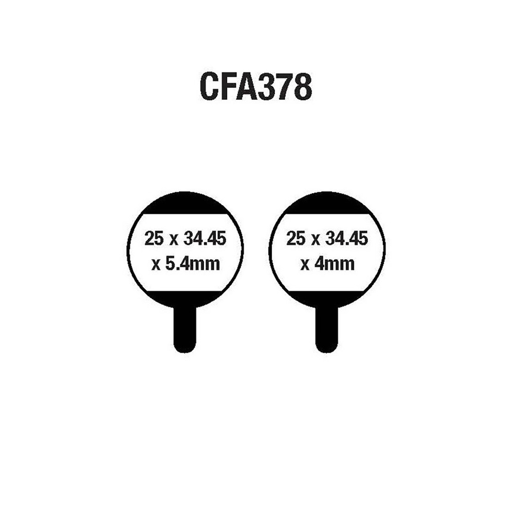 Brake Pads Mtb CFA378 Mescola Mountain Bike EBC