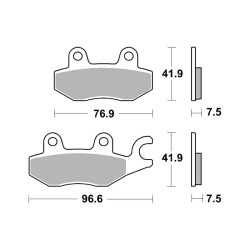 Bremsbeläge Brembo SR07KA31SR Bremsen Brembo