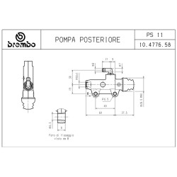 Brake Master Cylinder Pompe Freno Brembo