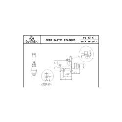 Brake Master Cylinder Pompe Freno Brembo