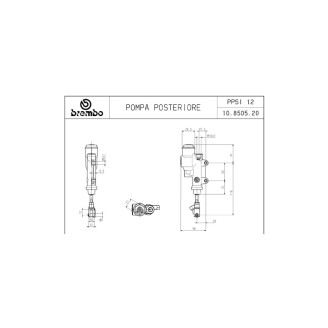 Brake Master Cylinder Pompe Freno Brembo
