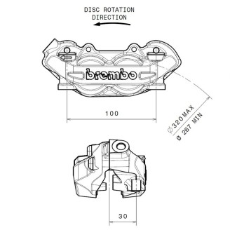 Bremssattel Brembo P4.32 Bremssättel Brembo
