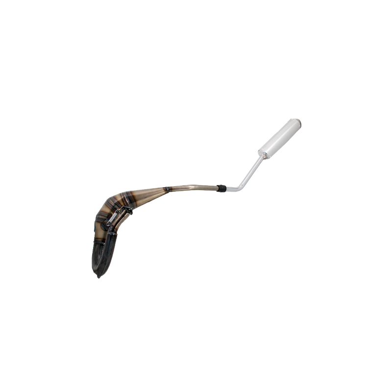 Marmitta Evok Iron Pipe saldata con silenziatore Shorty in Alluminio e Inox per Derbi DRD PRO 50 07-13 Terminali Evok