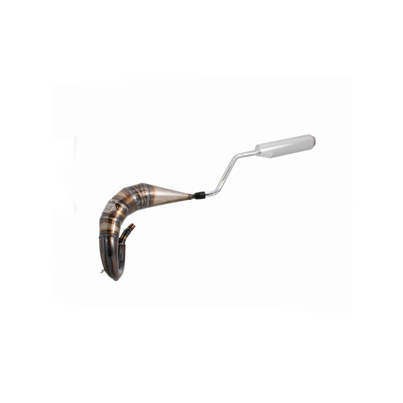 Marmitta Evok Iron Pipe saldata con silenziatore Shorty in Alluminio e Inox per Beta RR EN-SM 50 06-11 Terminali Evok
