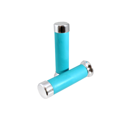 Pair of Turquoise grips with chrome caps RMS Classic Piaggio Vespa PX 582324