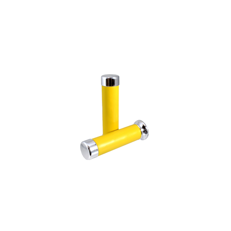 Coppia Manopole Gialle con tappi cromati RMS Classic Piaggio Vespa PX 582324 Manopole Rms Classic