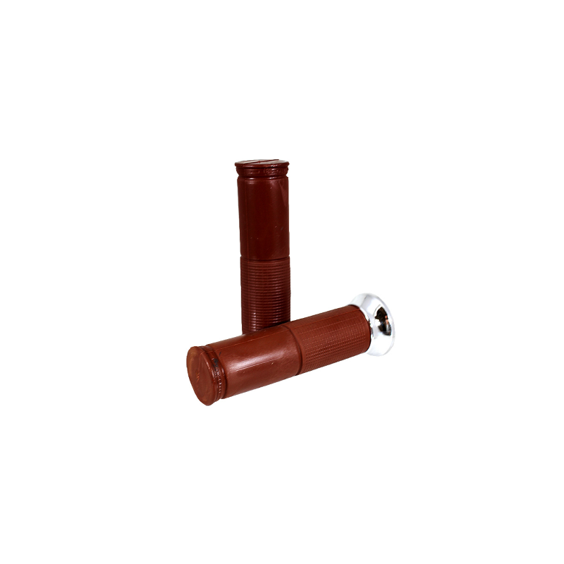 Paire de poignées marron Old Style Classic Piaggio Vespa PX Poignées Rms Classic