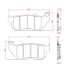 RMS Organic Brake Pads Harley Davidson Sportster 1200 Brake Pads RMS