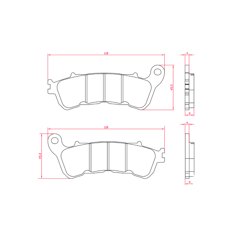 Pastiglie Freno RMS Sinterizzata Honda Sh 300cc Pastiglie Freno RMS