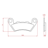 RMS Organic Brake Pads KL Brera 300 Brake Pads RMS