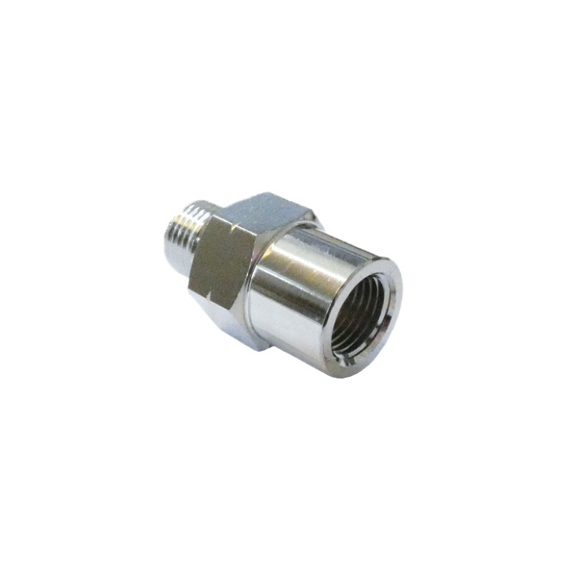 M10x1.00 FEMALE CONCAVE ADAPTOR, CHROME Tubi Freno Evok