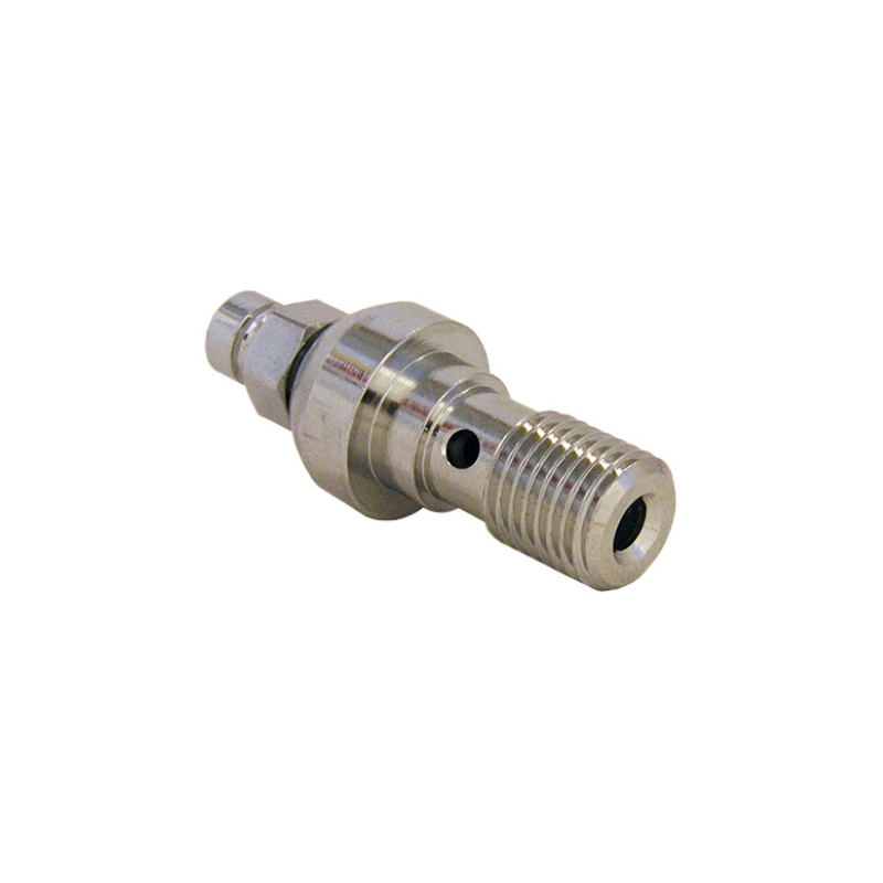 3 8UNF DOMED SINGLE BLEED BOLT CHROME Tubi Freno Evok