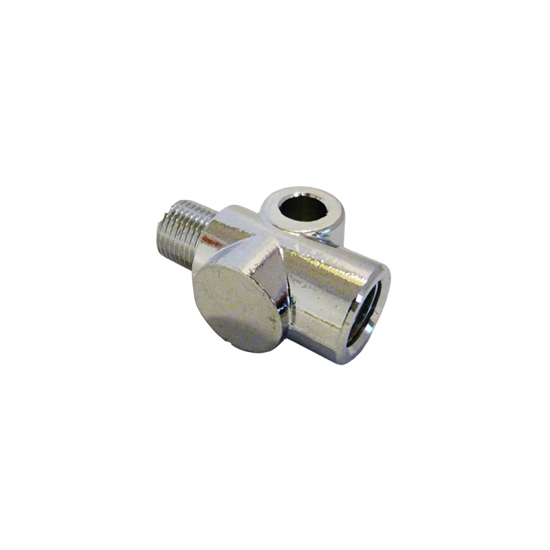 1 8 BSP INLINE CONNECTOR M10x1.0, CHROME Brake Hoses Evok
