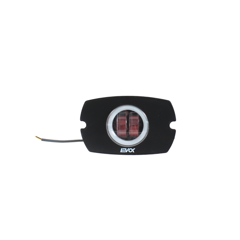 Feu avant 2 lentilles forme ronde Evok Iron led pour Piaggio Vespa 50 Special Fanaleria e Lampade Evok