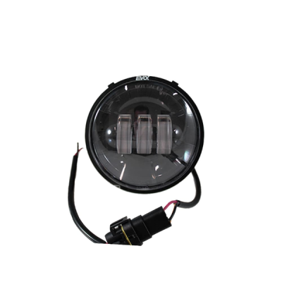Kompletter Frontscheinwerfer ohne Angel Eyes, schwarzer Grund, Evok Iron LED Piaggio Vespa 50 N L R