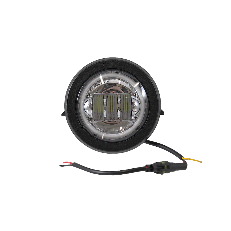 Kompletter Frontscheinwerfer Iron LED EVOK, verchromter Grund, Piaggio Vespa PK 50-125cc S Xl Beleuchtung und Lampen Evok