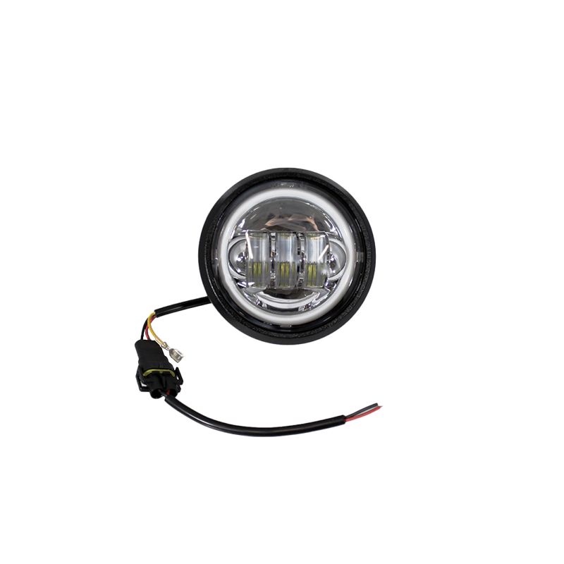 Kompletter Frontscheinwerfer Iron LED verchromter Boden EVOK Piaggio Vespa 125cc Primavera ET3 Beleuchtung und Lampen Evok