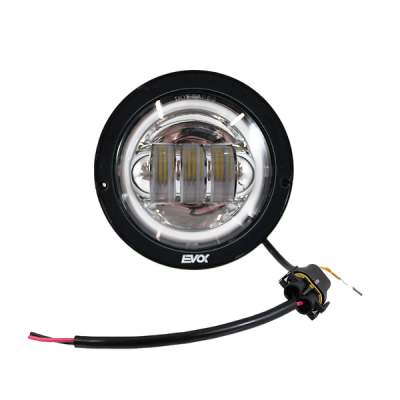 Evok Iron Led Complete front headlight with chromed bottom for Piaggio SI FL2