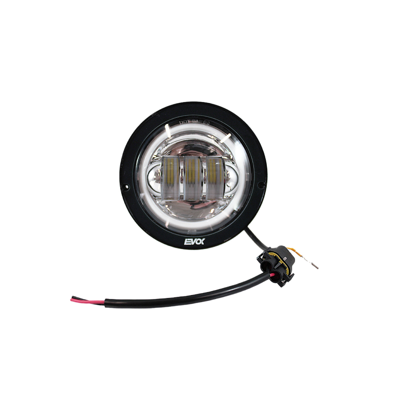 Feu avant complet Evok Iron Led avec partie inférieure chromée pour Piaggio SI FL2 Éclairage et Ampoules Evok