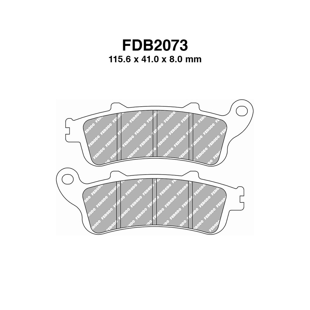 Pastiglie Ferodo FDB2073KST Mescola Sinter Scooter Ferodo