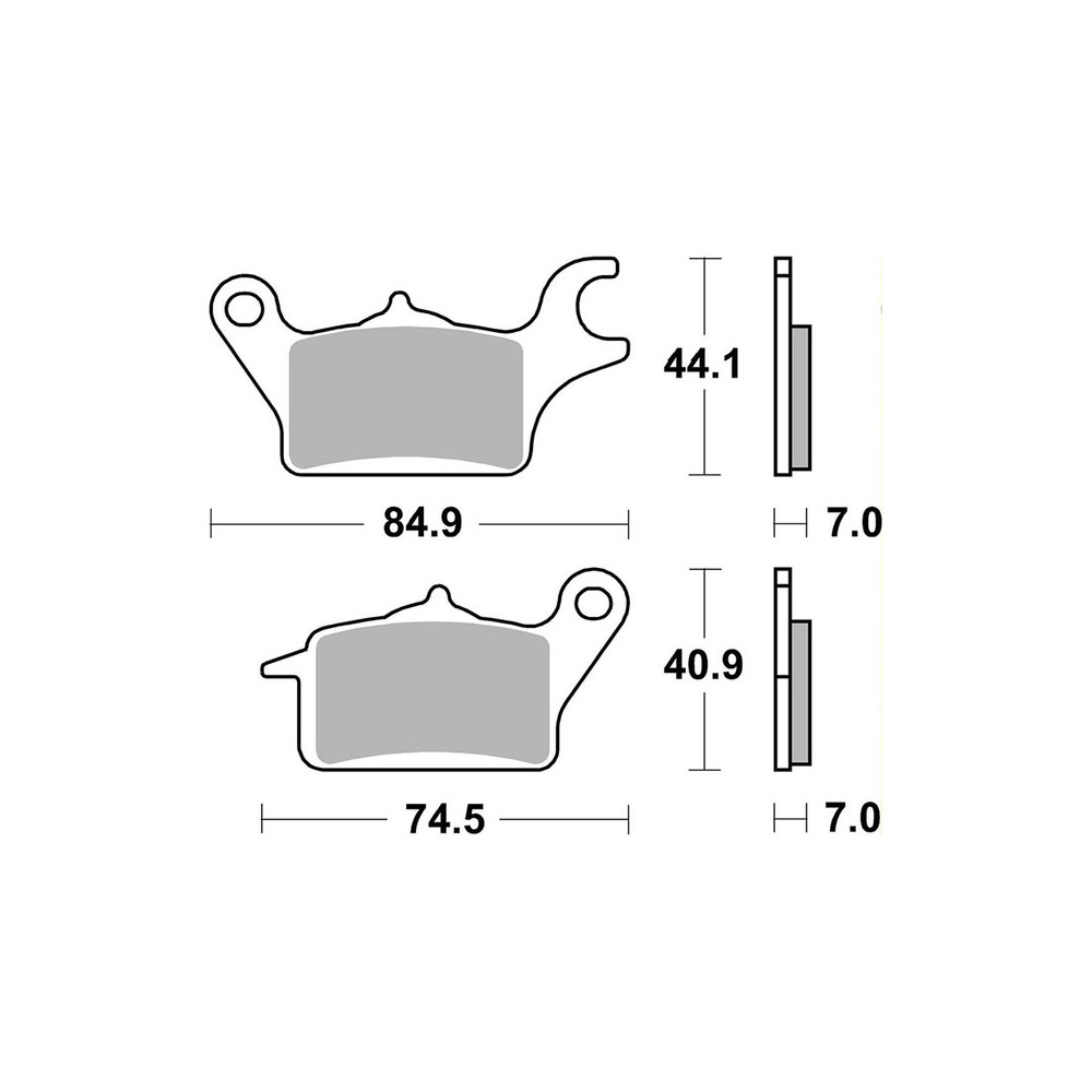 Plaquettes Brembo CC07KA30CC Freins Brembo