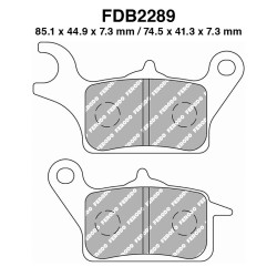 Pastiglie Ferodo FDB2289EF per HONDA Vision 110 17-23 Mescola Organica Moto Ferodo