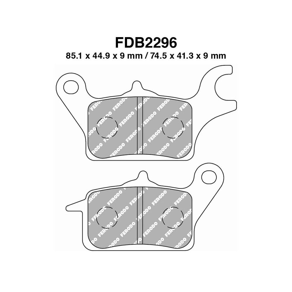 Pastiglie Ferodo FDB2296EF per YAMAHA Tricity 125 14-14 Mescola Organica Moto Ferodo