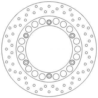 Brake Disc Yamaha Fazer 1000REAR for YAMAHA T-Max 500 01-07 and other models Dischi Moto Ferodo