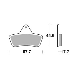 Bremsbeläge Brembo SX07GR54SX Bremsen Brembo