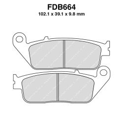 Ferodo Brake Pads FDB664EFP Mescola Organica Moto Ferodo
