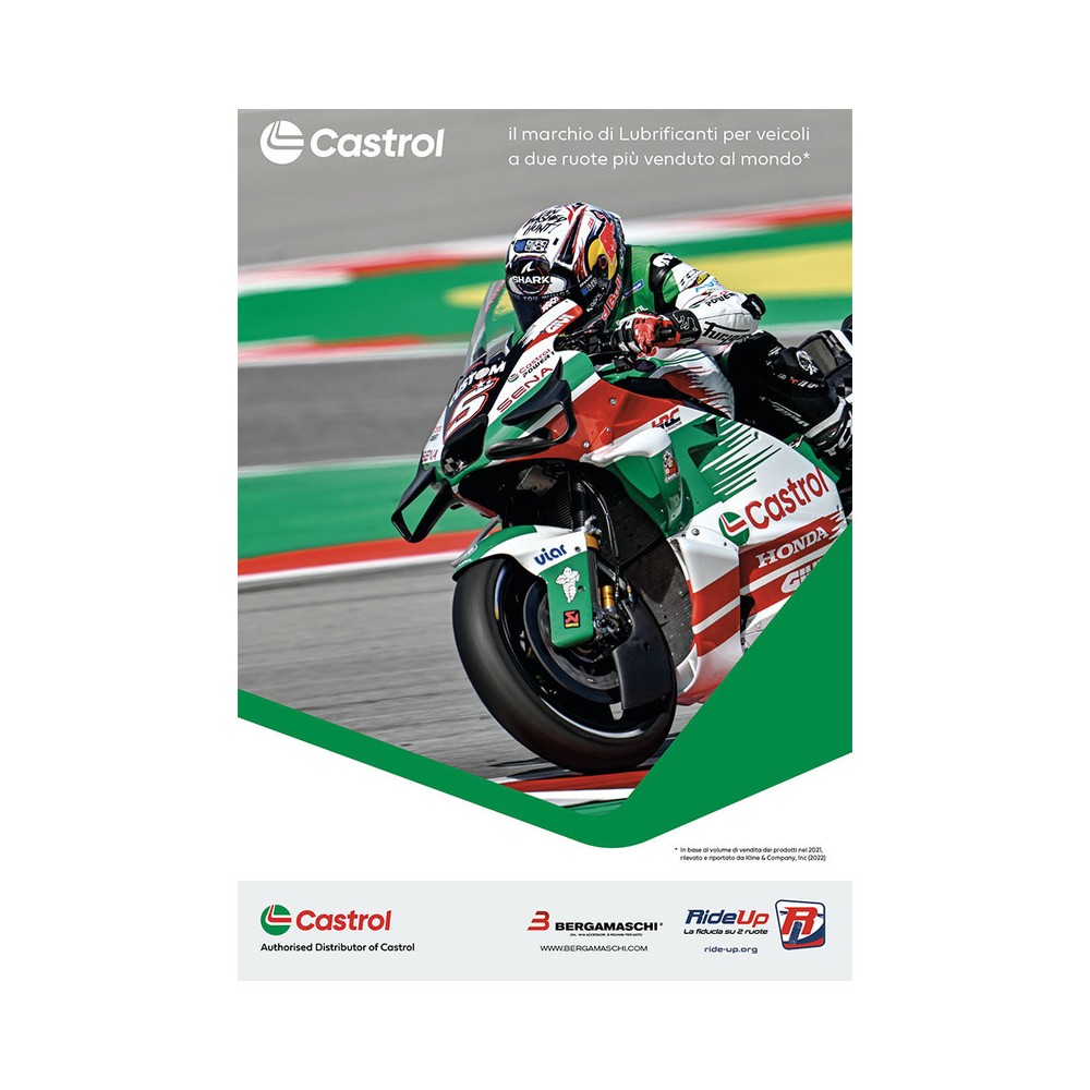 Panneau Castrol Race 70x100cm Consommables RIDE-UP