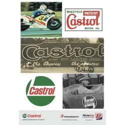 Panneau Castrol Vintage 70x100 Cm Consommables RIDE-UP