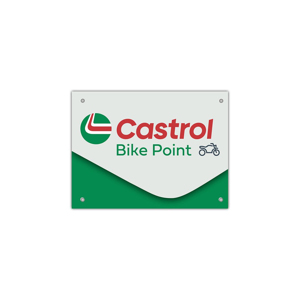 Placa Castrol Bike Point 40x30cm Consumibles CASTROL