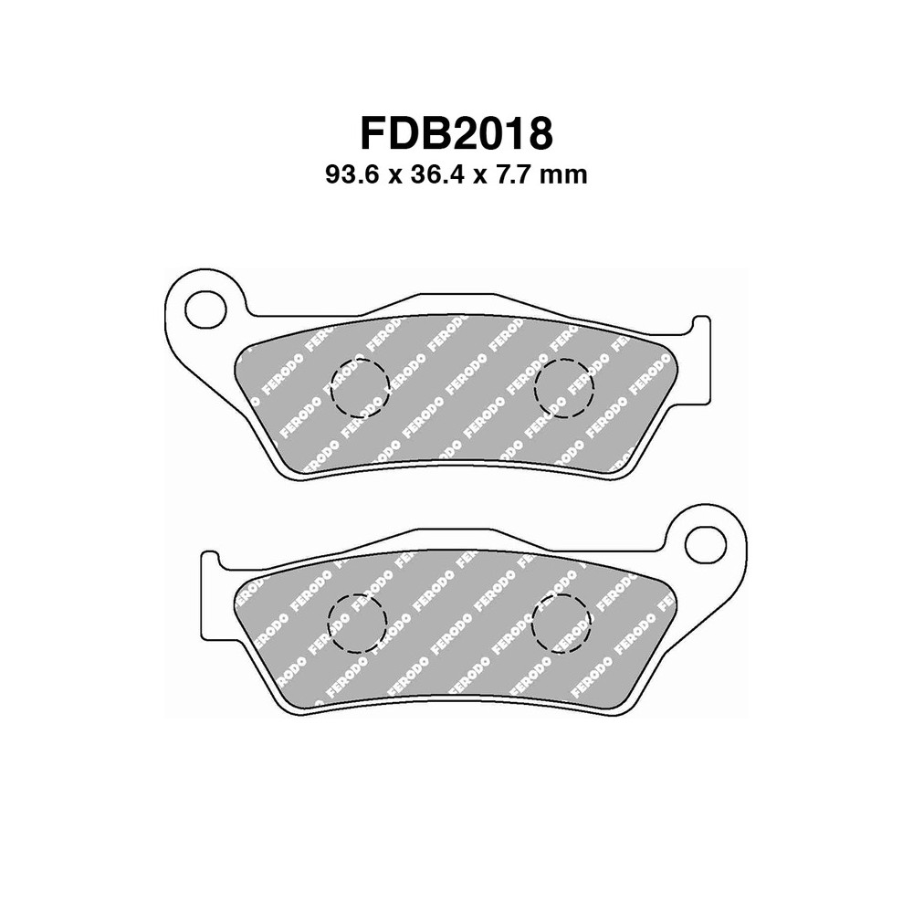 Ferodo Brake Pads FDB2018KST for APRILIA RX 125 08-13 and other models Mescola Sinter Moto Ferodo