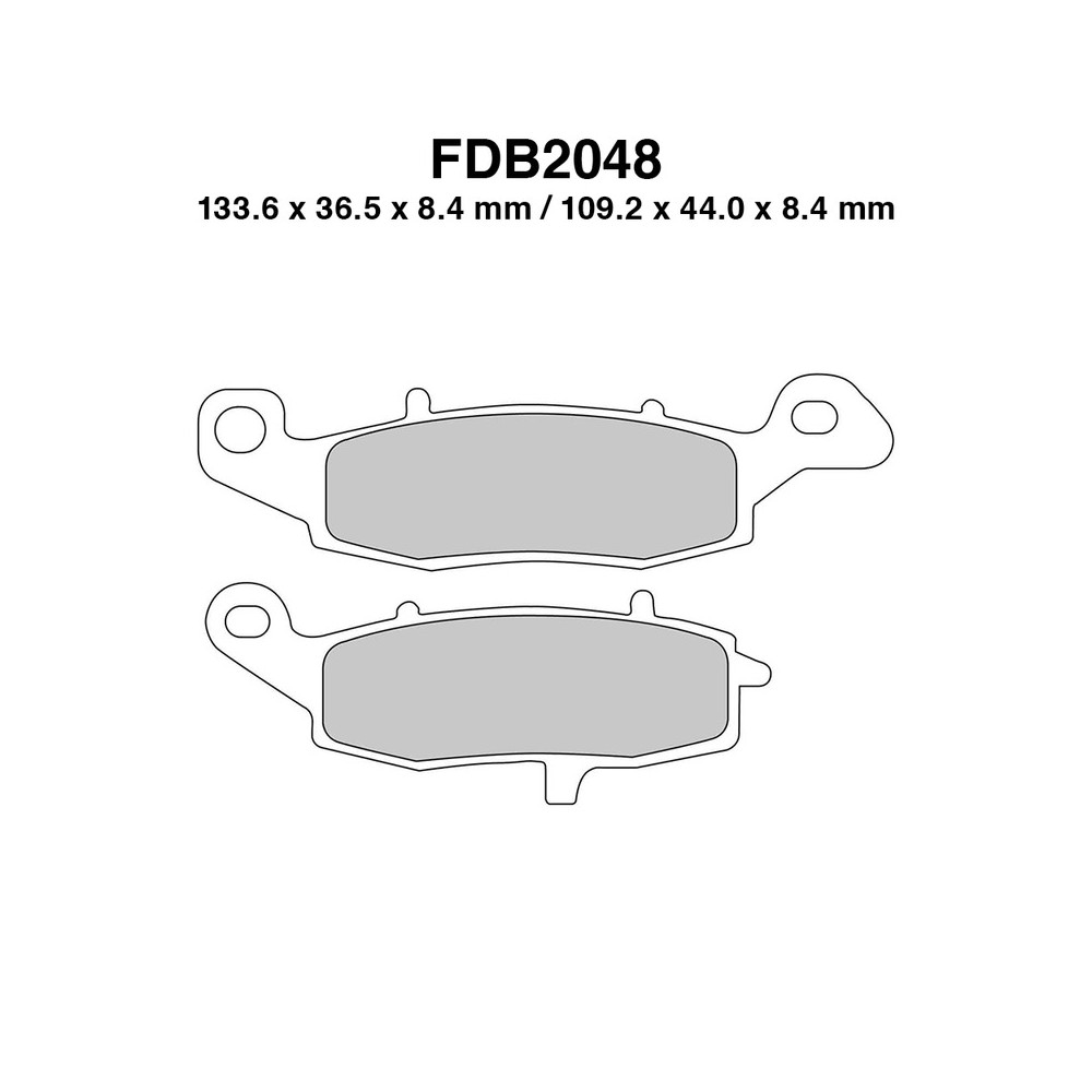 Ferodo Brake Pads FDB2048EFP for KAWASAKI KLE Versys 650 09-13 and other models Mescola Organica Moto Ferodo
