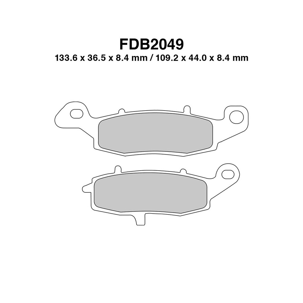 Pastiglie Ferodo FDB2049KST per KAWASAKI KLE Versys 650 07-13 e altri modelli Mescola Sinter Moto Ferodo