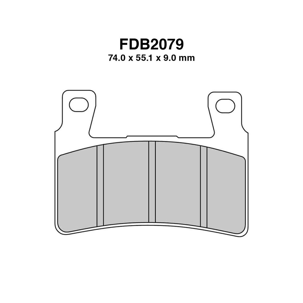 Pastiglie Ferodo FDB2079KST per HONDA CBR900RR Fireblade 00-03 e altri modelli Mescola Sinter Moto Ferodo