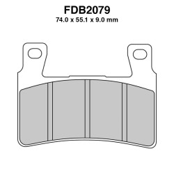Ferodo Brake Pads FDB2079KST for HONDA CBR900RR Fireblade 00-03 and other models Mescola Sinter Moto Ferodo