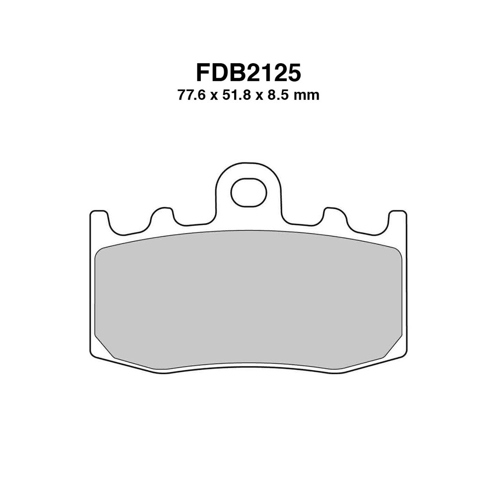 Pastiglie Ferodo FDB2125KST per BMW R850 RT 850 02-03 e altri modelli Mescola Sinter Moto Ferodo
