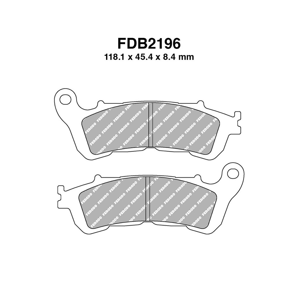 Ferodo Brake Pads FDB2196EFP for HONDA SH 125i150i 08-12 and other models Mescola Organica Moto Ferodo