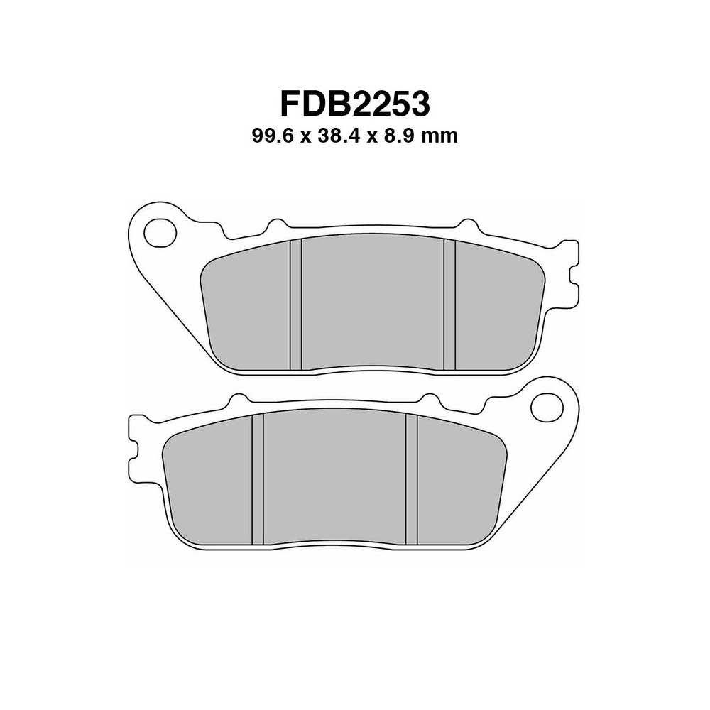 Ferodo Brake Pads FDB2253KST for HONDA VFR 800 X 11-15 and other models Mescola Sinter Moto Ferodo