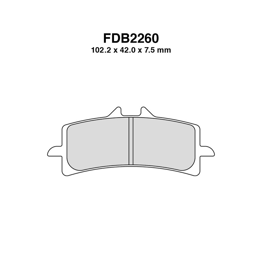 Ferodo Brake Pads FDB2260KST for DUCATI 99 Panigale 13-14 and other models Mescola Sinter Moto Ferodo