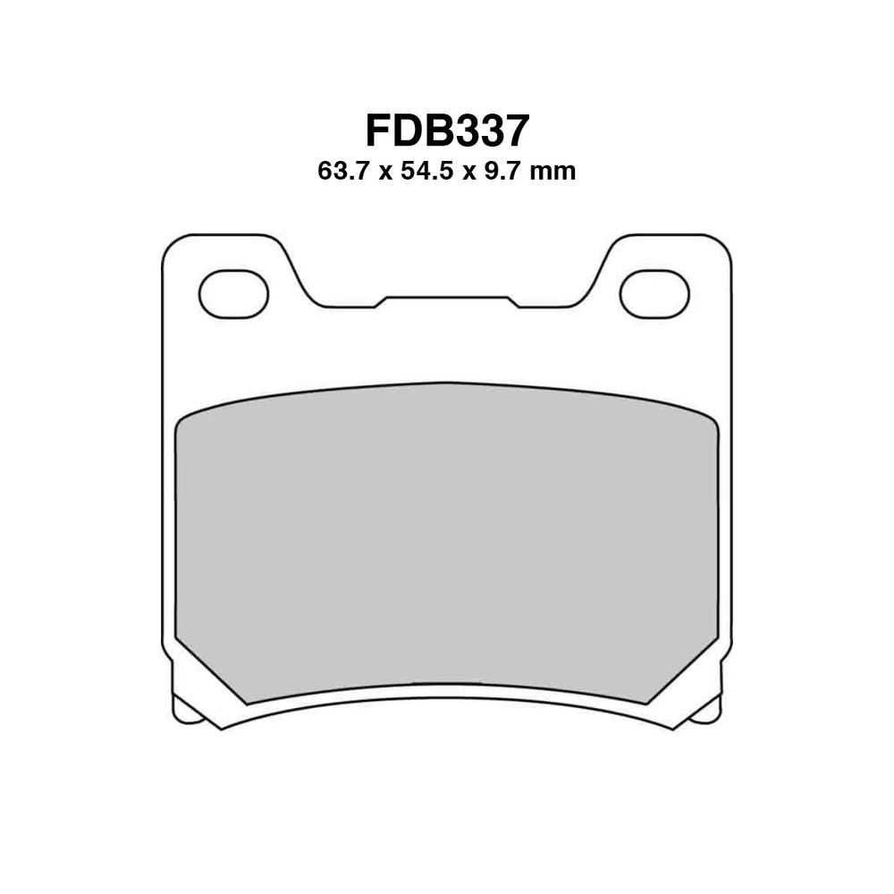 Pastiglie Ferodo FDB337EFP per YAMAHA YZF 600 R Thundercat 96-03 XV Virago 00 89-93 e altri modelli Mescola Organica Moto Ferodo