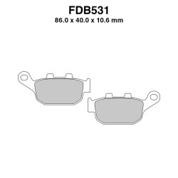 Ferodo Brake Pads FDB531KST for HONDA VTR 250 98-09 and other models Mescola Sinter Moto Ferodo